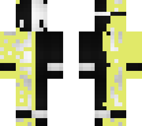 black, white, and yellow.