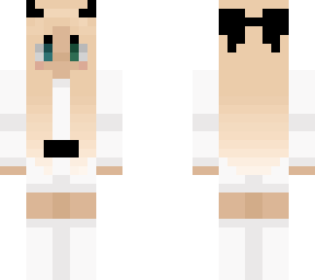blonde white jumper (with bow)