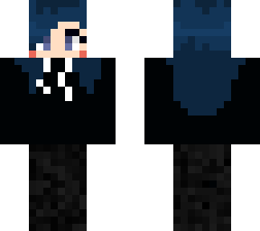 blue haired girl