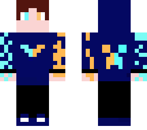 cool blue and orange boy