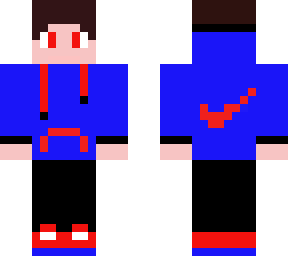 cool red and blue boy