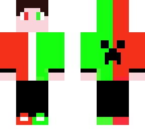 cool red and green boy