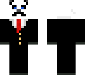 epic panda with a nice costume 555