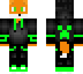 fox with creeper hoodie