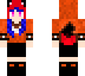 foxy girl blue hair