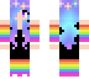 galaxy rainbow girl