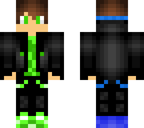green boy with blue stripe