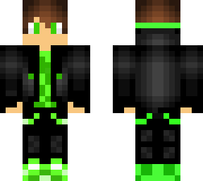 green boy with blue stripe