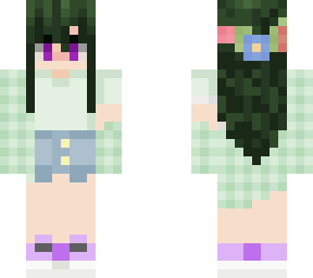 green hair
