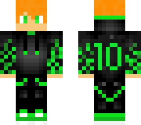 green red haired skin