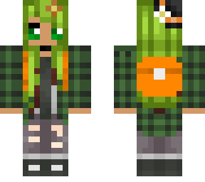 green toxic melon girl