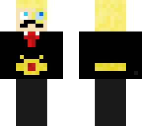 monocle tux man mumbo stashe red belt