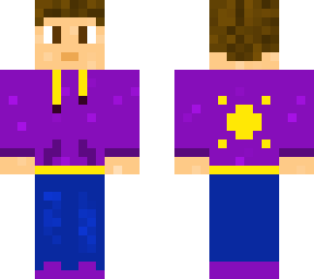 purple sweatshirt guy
