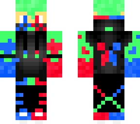 red and blue