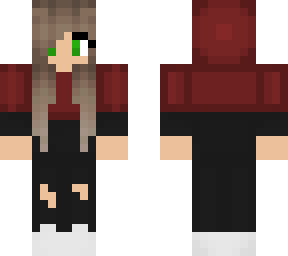 red hoodie girl