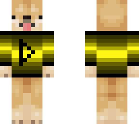 yellow neon doge