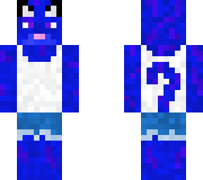 blue and purple cat