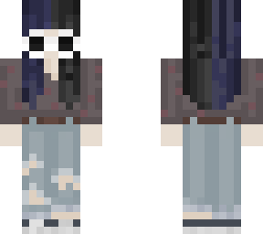 casual clothing and split hair