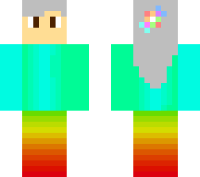 colorful gaming girl  grey