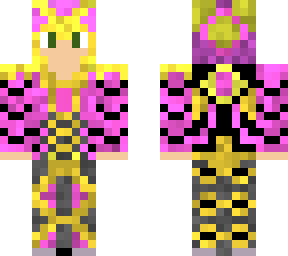cyber armor with green eyes