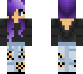 girl with purple hair