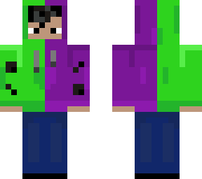 green n purple boy skin