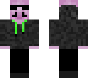 he has nose and got hood and mustache