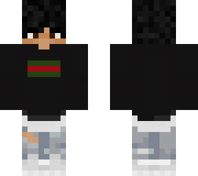 hnljosh's skin black hair no hoodie