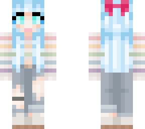 pretty rainbow shirt girl