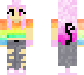 rainbow kittycat girl
