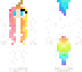 unicorn girl -rainbow hair