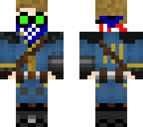 vault 111 with goggles and stars and stripes bandana
