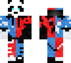 white and black panda