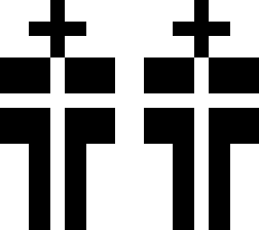 white and black plus