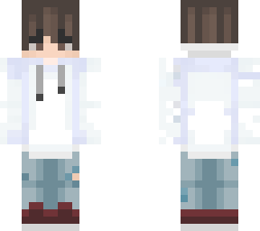 white hoodie - collab