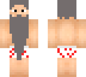 bearded man with underwear