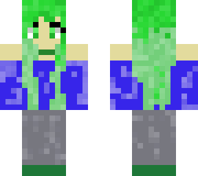 cute anime girl green