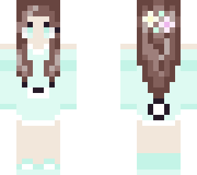 cute girl in white~teal bear hoodie