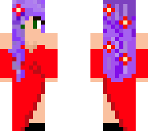 cute purple hair girl
