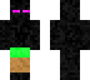enderman with dirt block