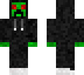 evil creeper man + hoodie and headphones