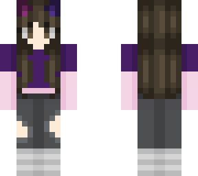 girl with pink and purple accessories