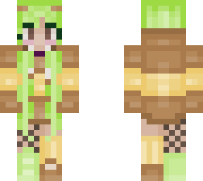 green pigtails