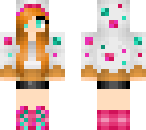 pink and teal cake girl