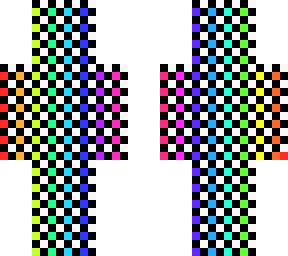 rainbow and white stripes no.2