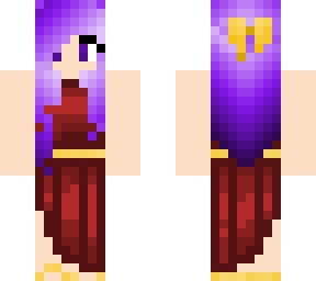 red dress purple hair main