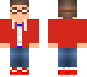red jacket with goggles