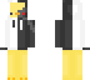 robot black and white hoodie duck