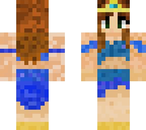 skin princess light blue