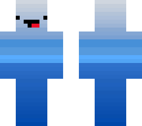 sky man with blue and white